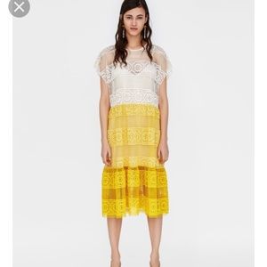Zara crochet beach cover dress